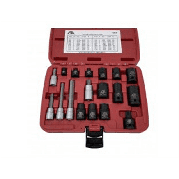 CTA Tools 7394 18 Pc. Euro Brake Caliper Socket Set