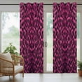 thumbnail image 3 of 1 Panel Outdoor Curtains for Patio Waterproof 54"x108" Pink Leopard Print Weatherproof Privacy Outsides Curtains, Retro Chic Abstract Animals Texture Grommet Thermal Drapes for Cabana Porch Pergola, 3 of 8