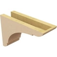 thumbnail image 5 of 4"W x 12"D x 8"H Classic Olympic Rough Cedar Woodgrain TimberThane Corbel, Primed Tan, 5 of 6