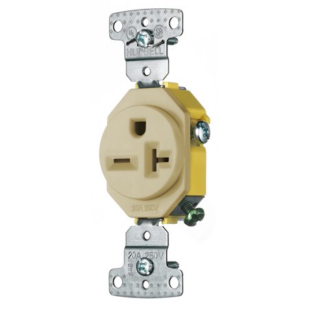 UPC 883778300608 product image for Hubbell RR205I tradeSELECT Ivory Single Standard Receptacle 20A 250V | upcitemdb.com