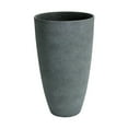 thumbnail image 2 of Algreen Acerra Weather Resistant Composite Tall Vase Planter Pot, Gray (2 Pack), 2 of 3
