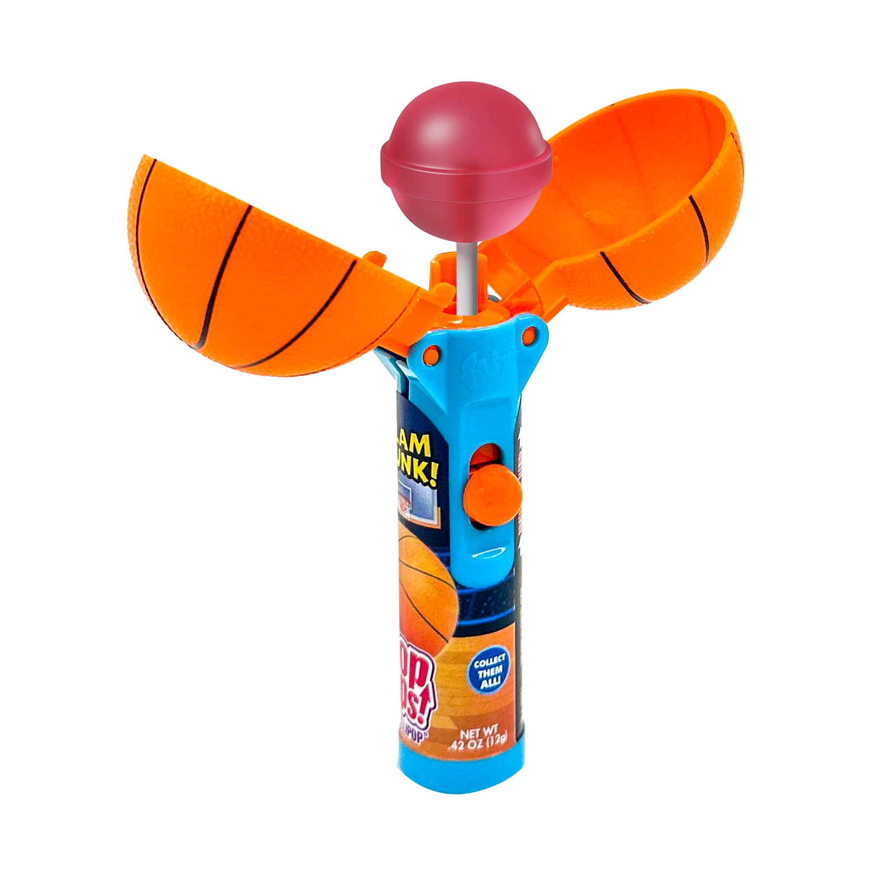 Basketball Lollipop Holder Case, 12 Count, Includes Lollipops