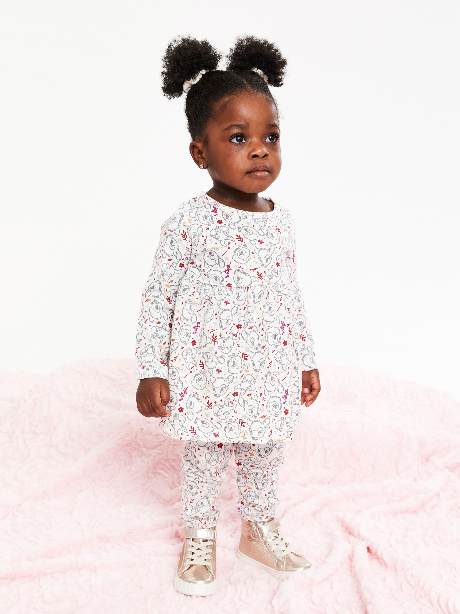 Disney Bambi Baby Girls Mix and Match Outfit Set, 6-Piece, Sizes 0/3-24 Months
