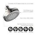 thumbnail image 5 of Design House 594309 Eastport II Contemporary 5-Function Shower Head for Bathroom, Satin Nickel, 5 of 13