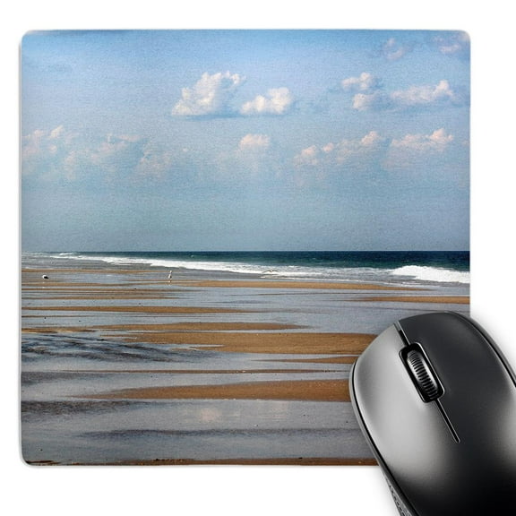 3dRose, Photograph of a beach on the Jersey Shore after a storm., MousePad
