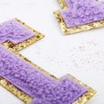 thumbnail image 5 of 3 Pack Chenille Iron On Glitter Varsity Letter "T" Patches - Lavender Chenille Fabric With Gold Glitter Trim - Sew or Iron on - 5.5 cm Tall, 5 of 8
