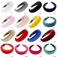 thumbnail image 2 of HeroNeo 11 Colors Women Padded Wide Sponge Headband Glitter Velvet Sweet Candy Color Hai, 2 of 19