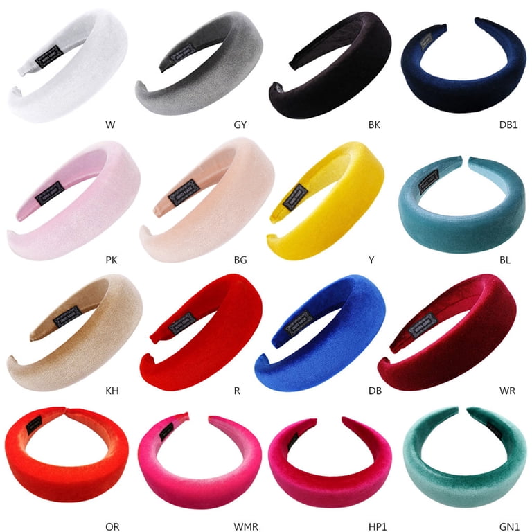 GENEMA 11 Colors Women Padded Wide Sponge Headband Glitter  display picture 1