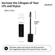 Hudson Hi-Fi 9-in-1 Vinyl Record Cleaning Kit, Record Mitts, Anti-Static Microfiber Cloth, Velvet & Carbon-Fiber Brushes, Label Protector, Gel Stylus Cleaner