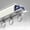 White-2M(1M*2), variant on Ceiling Curtain Track Wall Mounted Metal Curtain Rod with Silent Bearing Pulley (White, Black, Champagne) - 2M (1M*2)