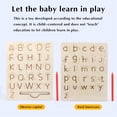 thumbnail image 5 of Wooden Letter Practice Board Double Sided Alphabet Drawing Tool Learning To Write For Kids, 5 of 5