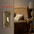 thumbnail image 4 of ENERLITES Toggle Light Switch Metal Wall Plate, Stainless Steel Corrosion Resistant, Size 1-Gang 4.50" x 2.76", 7711-AB-5PCS, Antique Brass, Gold (5 Pack), 4 of 5