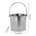 thumbnail image 3 of Aparatos de cocina, Accesorios de cocina Cubo de hielo de acero inoxidable Cubo portátil para enfriar cerveza Cubo de champán Cubo de hielo pequeño portátil para exteriores Cubos de hielo de acero ino, 3 of 6