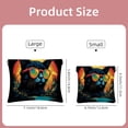 thumbnail image 2 of FeBohao 2 PCS Cosmetic Shrapnel Bag Sturdy Makeup Toiletry Bags Wallet Vegan Leather Compact Small Box Trendy Baby Lipsticks Simple Tote Holder Valentines Cation Abstract Cat, 2 of 6