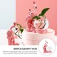 thumbnail image 3 of Maceta de cristal con forma de flamenco, estatua de resina, florero hidropónico, maceta para decoración del hogar, contenedor rosa para oficina, 3 of 6