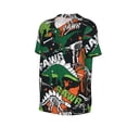 thumbnail image 2 of Haiem Hip Hop Hipster Baseball Jersey Button Down Shirts Sports Uniforms Men Women Jersey(Dinosaur Skeleton,XX-Large), 2 of 9