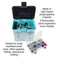 thumbnail image 3 of Stalwart Small Parts Organizer for Hardware, Tackle, or Crafts, Light Blue, 3 of 7