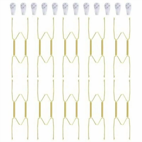 10Pcs Plate Decorative Dish Wire Wall Display Hanger Hangers Hanging Mount Racks