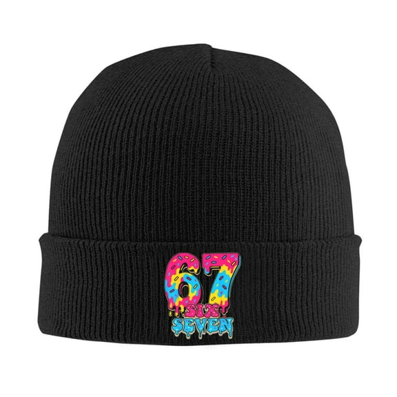 67meme Unisex Beanie for Men and Women Knit Hat Winter Beanies