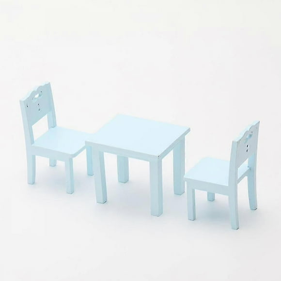 3 Pcs Kids Table Chair Simulation Furniture Mini Chair Toy Children Desk Chair Set Furniture Model Chair Model Toy A