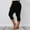 16 Black, variant on Feimerou Capri Pants for Women Casual Summer Plus Size Capri Leggings Soft Stretch Comfy Cute High Waisted Tummy Control Capris