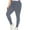 Dark Gray, variant on Plus Size Women's High Waist Yoga Pants Solid Color Workout Fitness Training Exercise Leggings