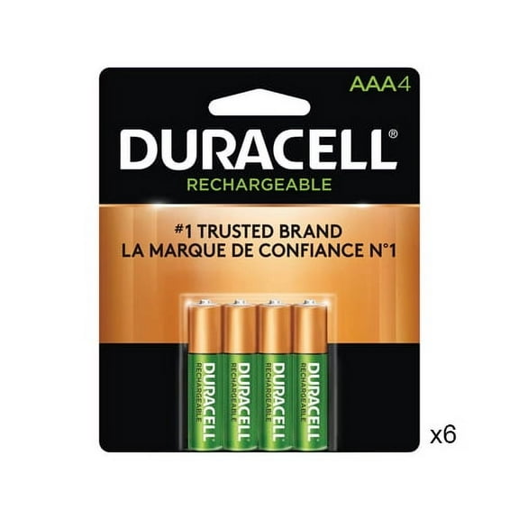 24-Pack AAA Duracell Rechargeable (DX2400) Batteries (900 mAh)