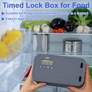 Timed Lock Box - Unplug from Cell Phones, Video Games, Socials, Snacks, Distractions - Time Locking Container - 30 Days Max Timer - Habit Control Tool - Gray