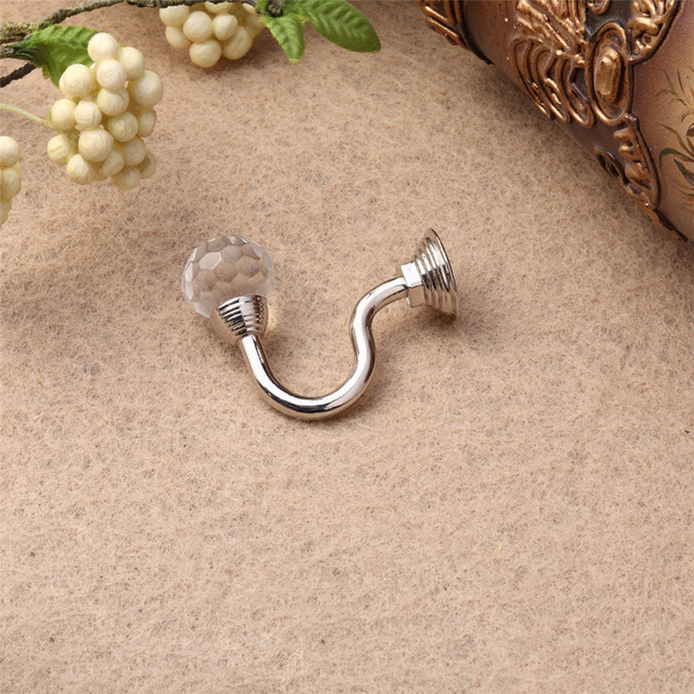 Crystal Wall Decorative Tieback Hooks Curtain Tassel Hanger Holder