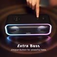 thumbnail image 5 of DOSS SoundBox Pro+ Wireless Bluetooth Speaker with 24W Impressive Sound, Booming Bass, Wireless Stereo Pairing, Mixed Colors Lights, IPX5 Waterproof, 15 Hrs Battery Life, 66 ft Bluetooth Range - Blue, 5 of 7