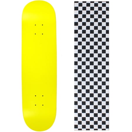 Skateboard Deck Pro 7-Ply Canadian Maple NEON YELLOW With Griptape 7.5  - 8.5 price history on PriceWatchPro