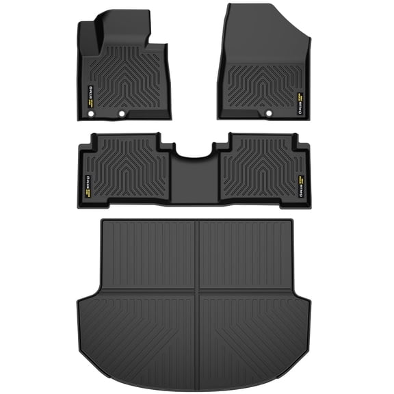 TPE Floor Mats Cargo Liner Fit For 2017 Hyundai Santa Fe All Weather Full Protection Car Mats