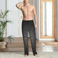 thumbnail image 2 of Naloa Black Spider On Web Pajama Pants Men, PJ Bottoms, Sleep & Lounge Pants-XX-Large, 2 of 6
