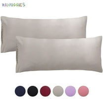 BadPiggies Set of 2 Ultra Soft Long Pillowcases Microfiber Bedding Body Pillow Cover Non-Zippered Enclosure 20" x 55"