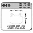 thumbnail image 4 of Hawk Performance HB180F.640 Romeo Spider HPS Street Rear Brake Pads for 1979- 1983 BMW 3-Series, 4 of 4