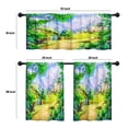 thumbnail image 4 of LALILO Kitchen Curtains and Valances Set of 3 36" Fairy Tale Window Treatment Tiers for Window Decor, 4 of 5