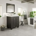thumbnail image 3 of Eviva Acclaim C. 28" Transitional Espresso Bathroom Vanity with White Carrara Quartz Countertop, 3 of 7