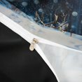 thumbnail image 3 of Castle Fairy Wildlife Deer Twin Duvet Cover,Winter Dark Woodland Twin Bedding,Blue White Brown,Black Reversible,2pcs,No Comforter,1 Duvet Cover and 1 Pillowcase, 3 of 5