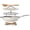 White, variant on All in One Plus Pan, 5 Quart Aluminum Ceramic Non Stick - Persimmon