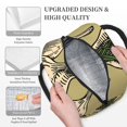 thumbnail image 3 of Honeii Vintage Garlic Bread Illustration Print Insulated Lunch Bag Women Reusable Lunch Box with Pocket for Work Picnic Travel -One Size, 3 of 6