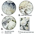 thumbnail image 3 of Designart "Green And White Minimalist Mums" Mums Floater Framed Wall Art Prints, 3 of 5
