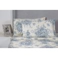 thumbnail image 3 of Melange Home 235452 Mélange Home, Light Blue Toile, Full Sheet Set, 3 of 3