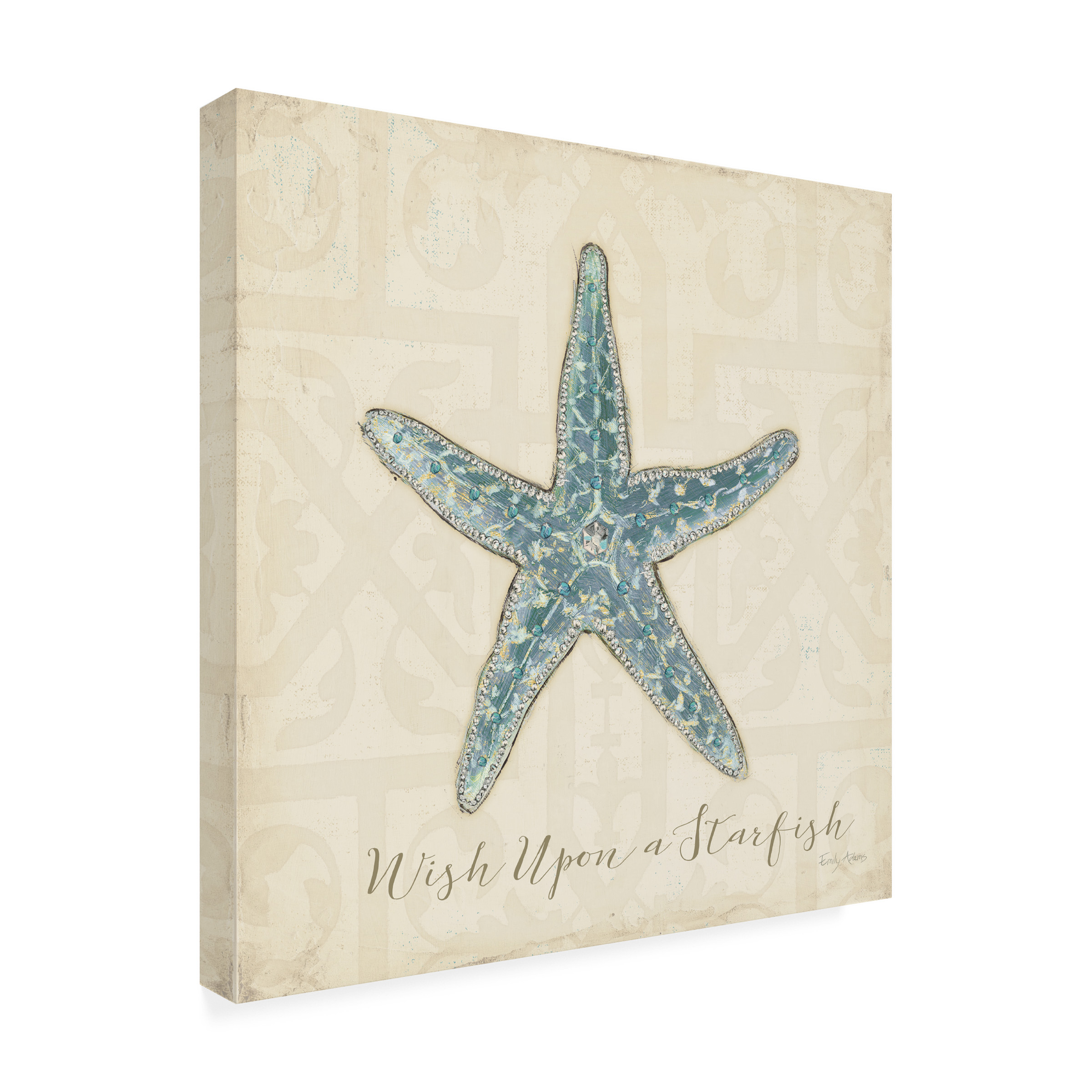 Trademark Fine Art 'Beach Treasures II Christmas' Canvas Art by Emily Adams
