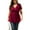 Wine Red, variant on UVPLove Women's Plus Size V Neck Casual Knit T-shirts Short Sleeve Blouse & Top,Navy Blue, XL