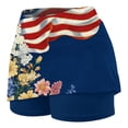 thumbnail image 5 of APEXFWDT Women's Plus Size Workout Athletic Skirt with Lining 4th of July Print Yoga Tennis Skirt Casual Bottoms S-5XL, 5 of 5