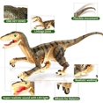 thumbnail image 3 of Hot Bee Remote Control Dinosaur Toys for Kid, Robot Dinosaur with Light and Realistic Roaring Sound, RC Velociraptor Gifts for 3-12 Years Old Boys, 3 of 12