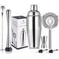 thumbnail image 4 of Cocktail Shaker Set Stainless Steel & Bar Set, Bartender Kit Mixology Drink Mixer, Bartending Tools Gifts: Martini Shaker 24oz, Muddler, Strainer, Measuring Jigger, Alcohol Pourer, Mixing Spoon, 4 of 6