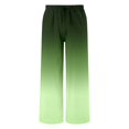 thumbnail image 4 of Bainana Girls Loose Fit Casual Pants Child Color Block Elastic Waist Wide Leg Trousers With Pockets Comfortable Soft Little Girls Seaside Beach Hawaii Long Pants Green Size 6-7 Years, 4 of 6