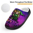 thumbnail image 4 of Kids The Legend of Zelda Slippers Anti-slip Fluffy Fuzzy House Slippers Warm Soft Plush Winter Fluffy House Shoes for Boys Girls, 4 of 7