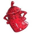 thumbnail image 4 of Emoshayoga Tazas Navideñas: Tazas Navideñas con Actitud, Tarro De Comida Duradero De PVC Resistente A Caídas con Tapa, Decoraciones para Tazas De Mesa De Halloween(Rojo), 4 of 12